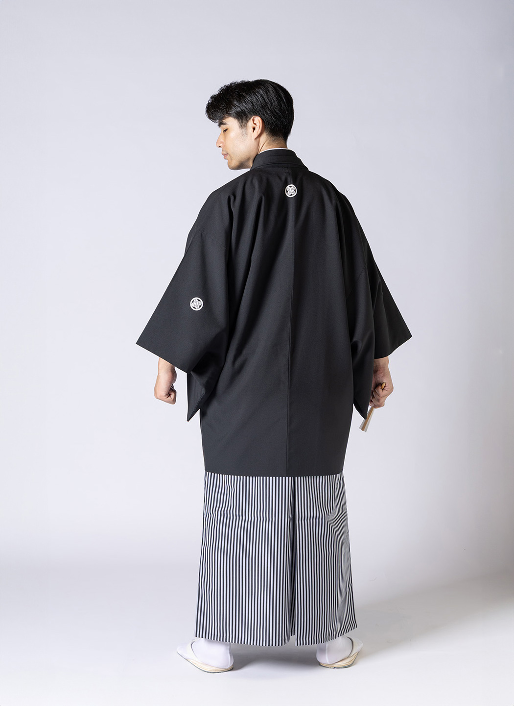 紋付羽織袴_黒（もんつきはおりはかま_くろ）