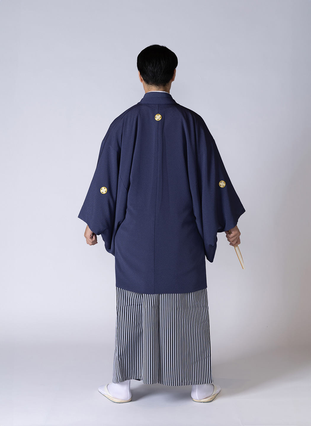紋付羽織袴_ラメ紺（もんつきはおりはかま_らめこん）