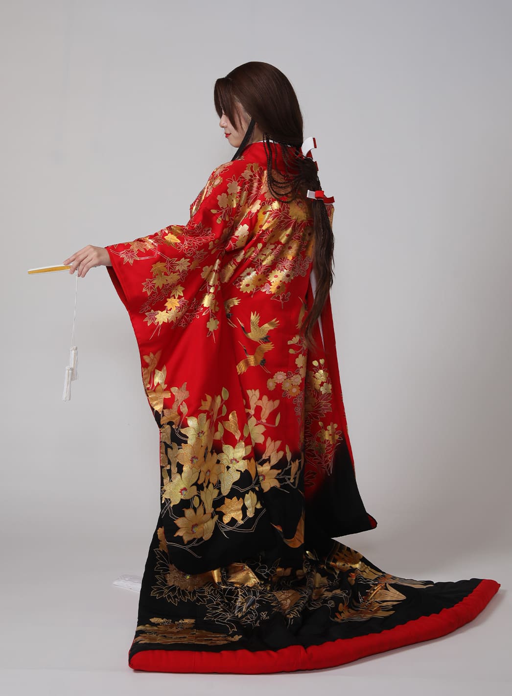 金色の桔梗と紅葉（こんじきのききょうとももじ）